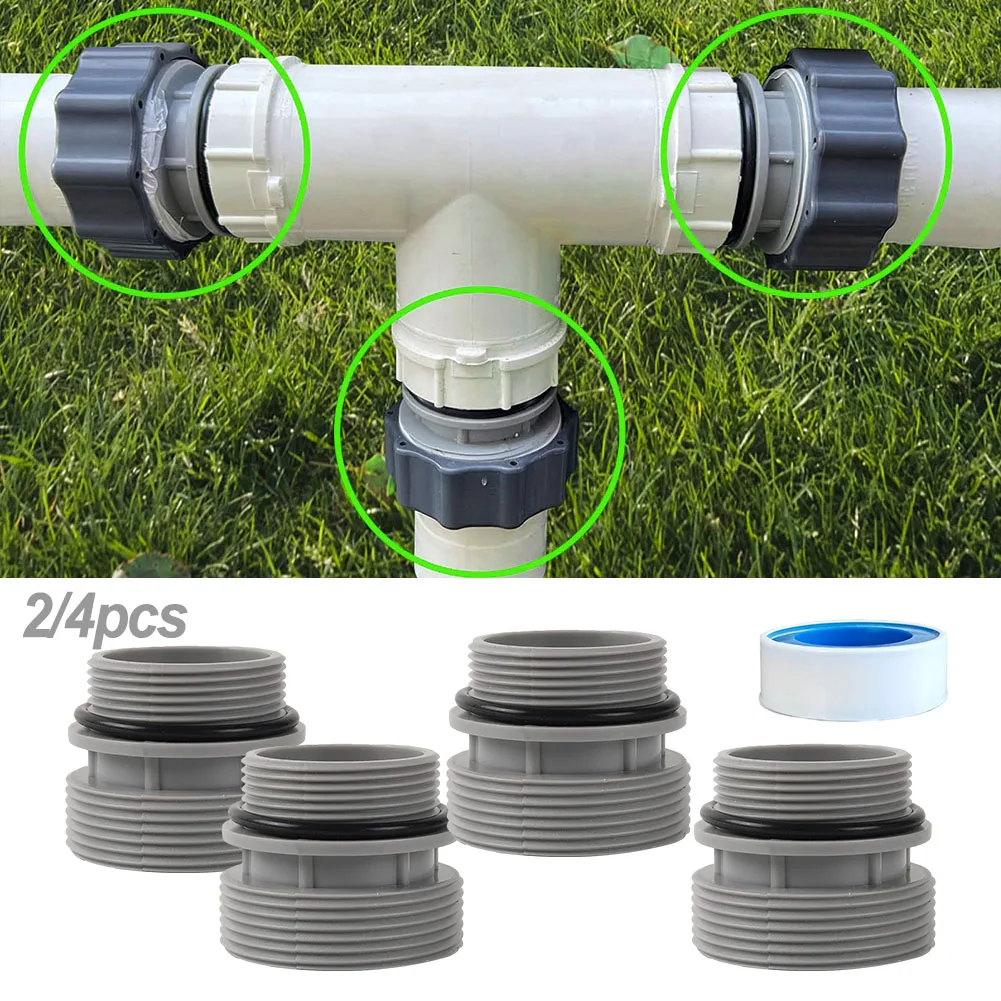 

40mm To 1 1/2" Filter Hose Conversion Kit Above Ground Pool Adapter Connects Swimming Pool Hose Adapter Connection Nozzle