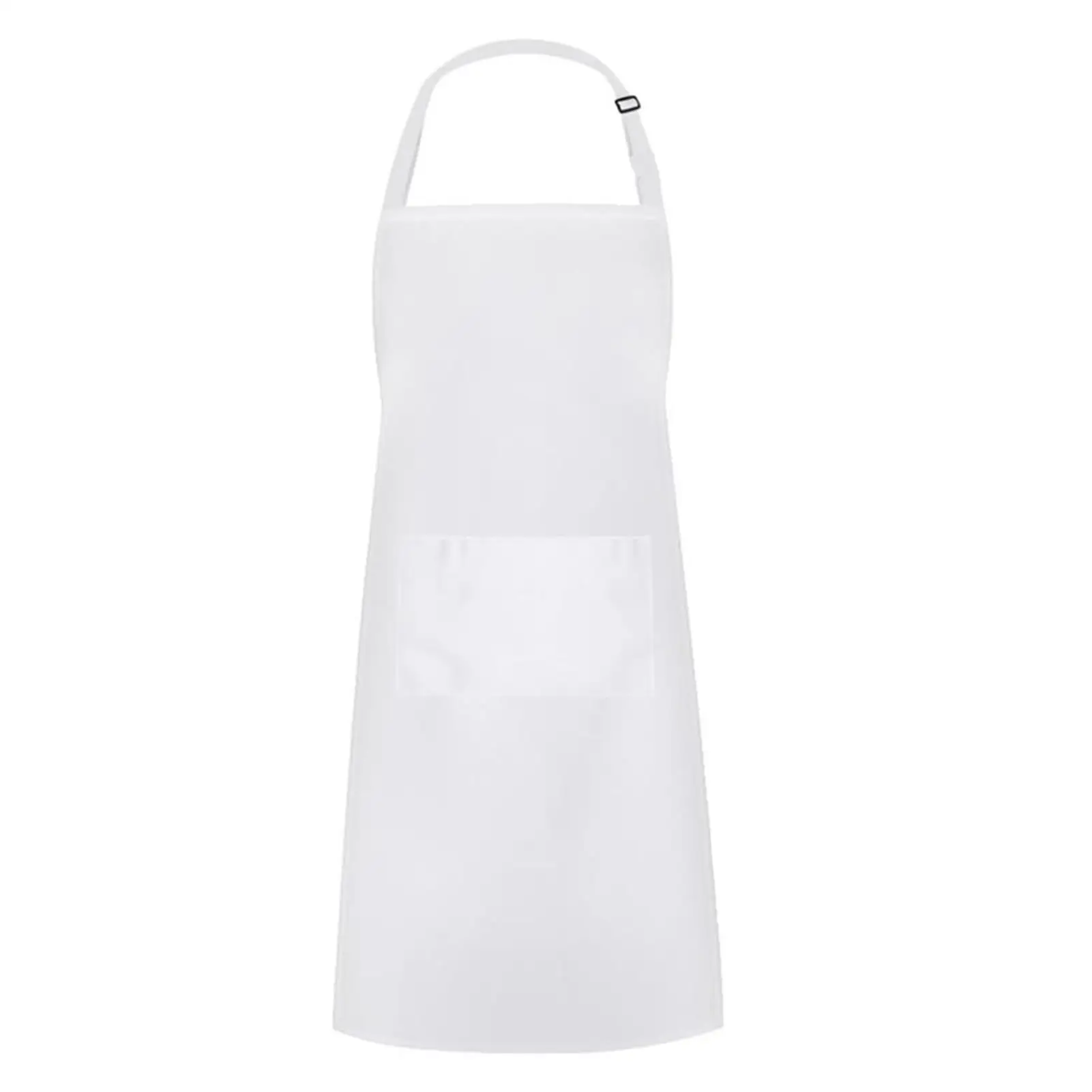 Cotton Adjustable Bib Apron With Large Pocket Waterproof Machine Washable Adjustable Neck Strap