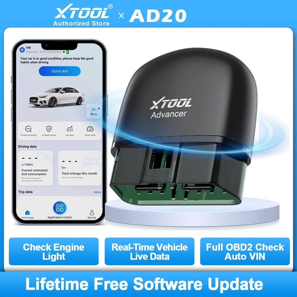 XTOOL AD20 PRO Erweiterter kabelloser OBD2-Scanner für die Autodiagnose - Xtool Official Car