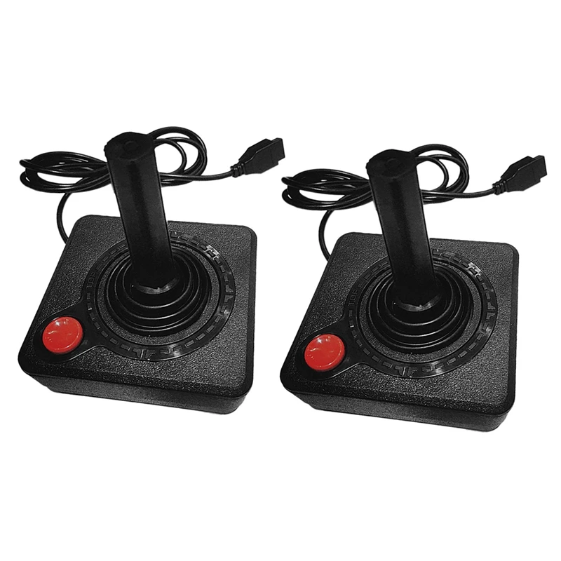 peddelen Niet essentieel verfrommeld 2X Gaming Joystick Controller For Atari 2600 Game Rocker With 4 Way Lever  And Single Action Button Retro Gamepad| | - AliExpress