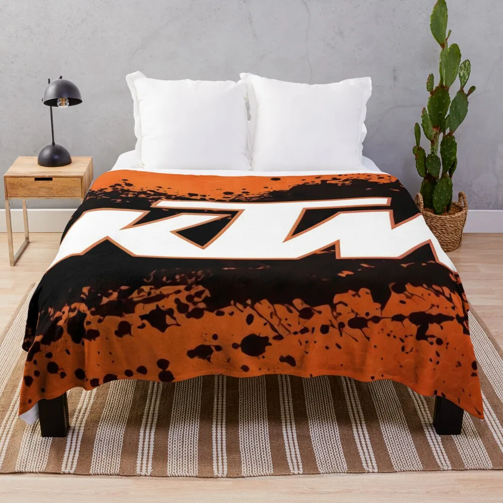 

ORANGE SUPERCROSS Throw Blanket Hairy Blanket bed plaid Luxury Throw Blanket