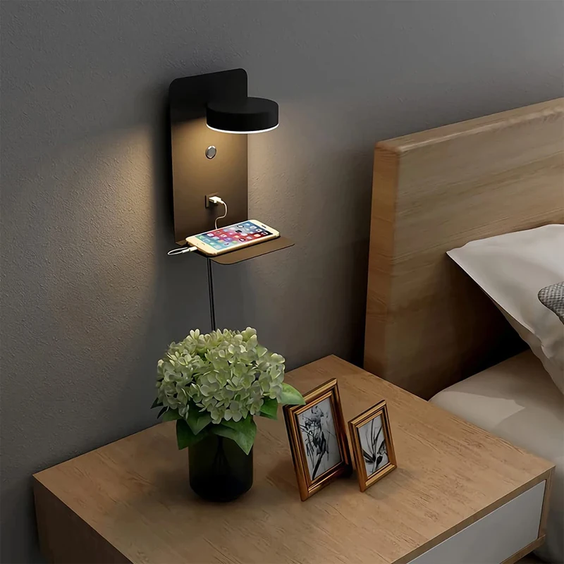 LED Wall Lamp with USB 3
