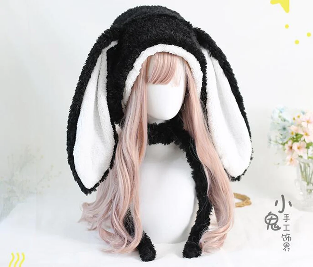 Japanese Sweet Loppy Bunny Eared Rabbit Cap Lolita Earmuffs