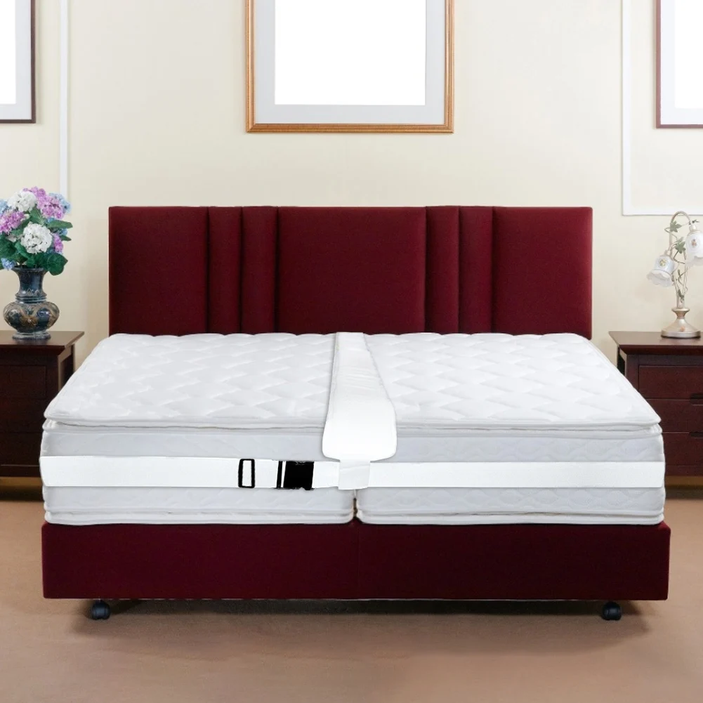Bed Bridge Twin To King Converter Kit Bed Fixed Gap Filler Mattress Connector Fasteners Straps Grippers Elastic Sets