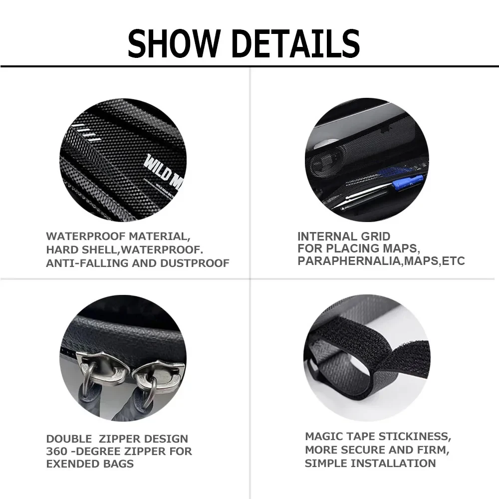 FOR Grom MSX125 Monkey 125  motorcycle modified side bag waterproof triangle side bag hard shell bag   Accessories_voghion.com