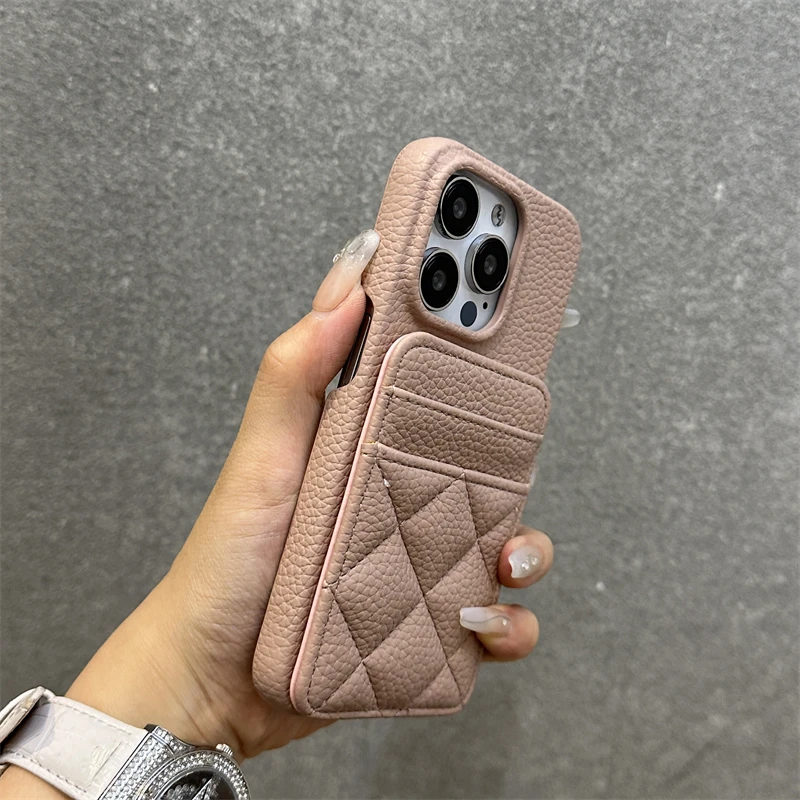 Luxury Card Pocket Wallet PU Leather Phone Case with Soft Card Slot Cover