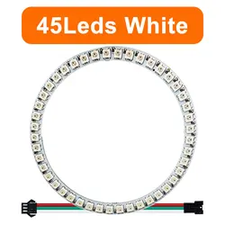 Colorful RGB LED Circle with Individually Addressable Pixels - DIY Round Pixel Ring (45Leds White)