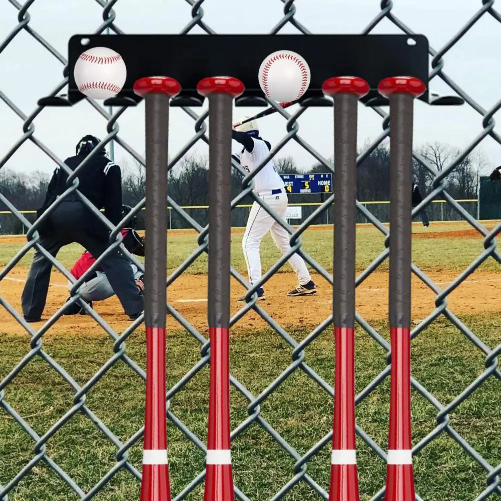 Espositore Da Baseball Installazione A Vite Moderna Struttura Solida 6 Ganci Accessori Da Palestra Per Attrezzi Da Allenamento Per Impieghi Gravosi