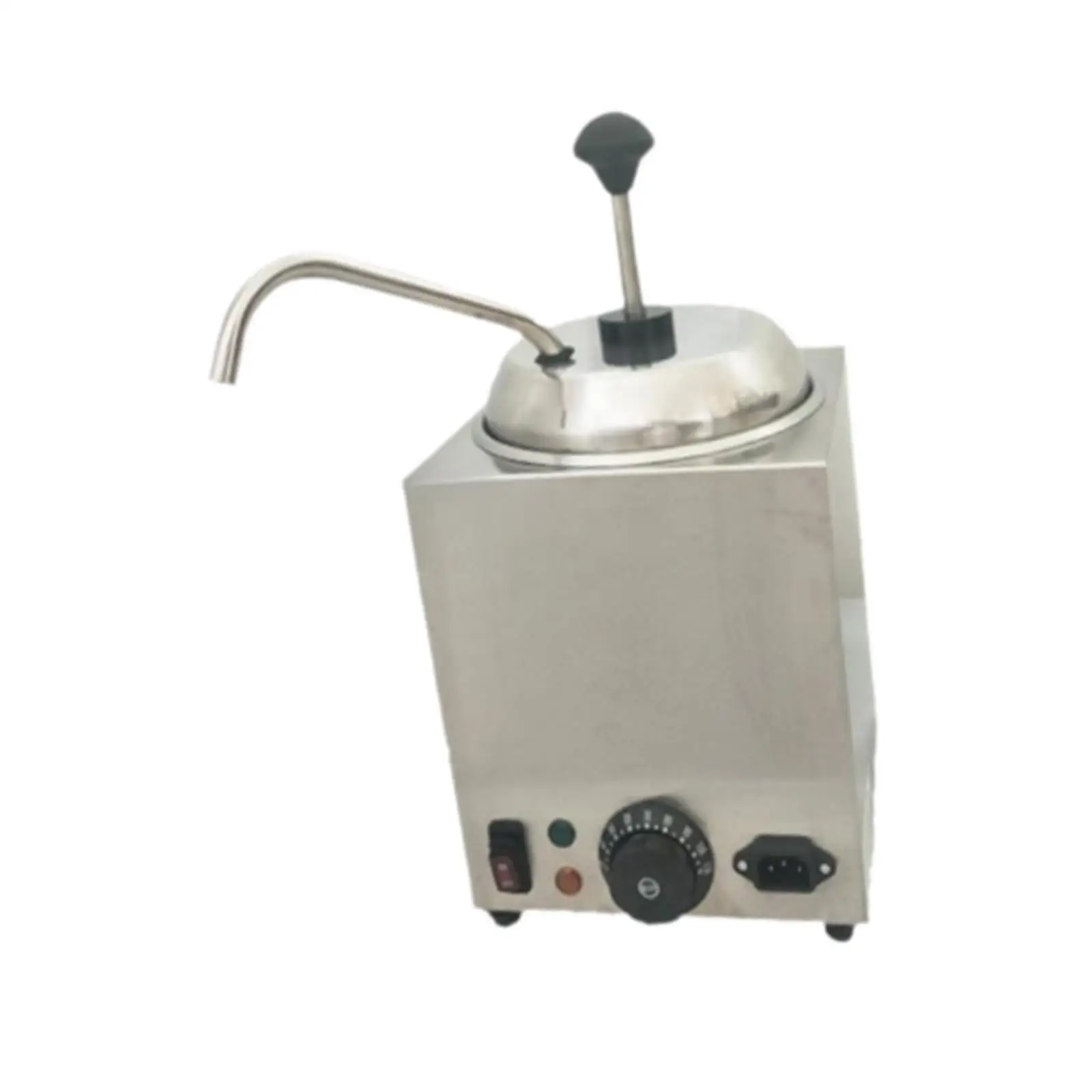 Nacho Cheese Machine Nacho Cheese Dispenser Warmer Temperature Control Hot Fudge Warmer Caramel with Pump Sauce Fudge Dispenser