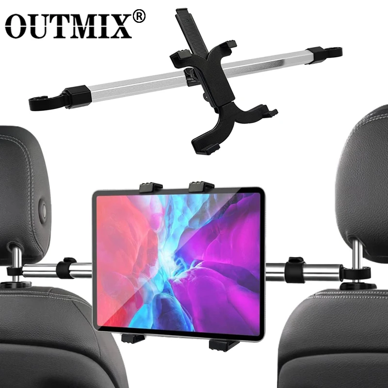 OUTMIX 태블릿 PC용 홀더 7-13인치 범용 자동차 시트 태블릿 헤드레스트..