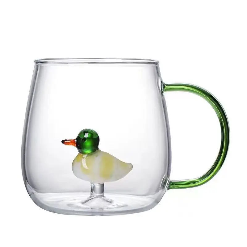 

Professional Cute High Borosilicate Glass Single Layer Cup Living Room with Guests Juice Cold Drink Cup
