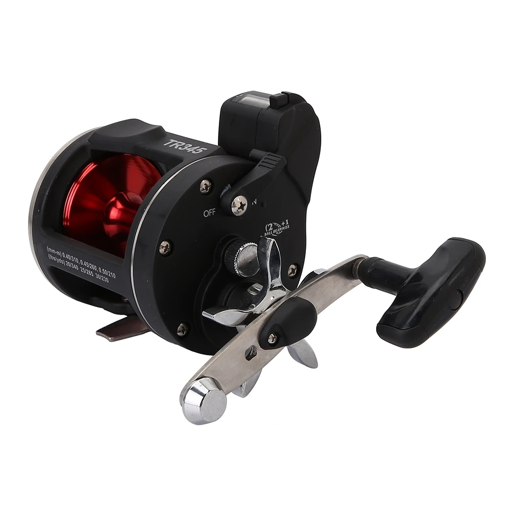 TR345 Trolling Reels Drum Fishing Reel Equipped With Line Counter