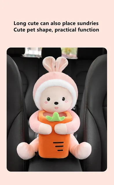 Cute Cartoon Car Tissue Box Creative Short Plush Design For Armrest And  Seat Decorations Wholesale Accessories From Skywhite, $4.62