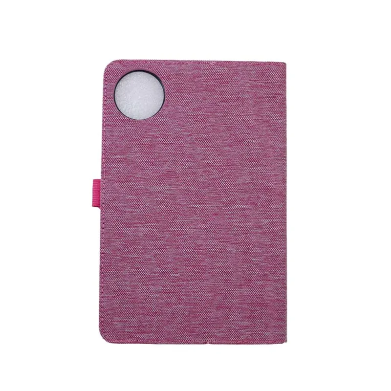 Premium Fabric Flip Case with Anti-Crack Cover and Card Slot