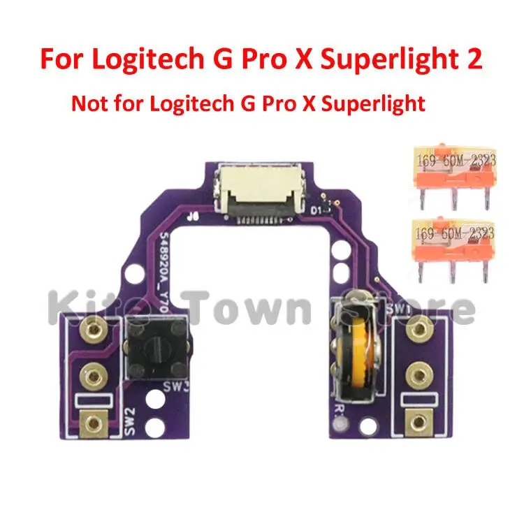 Placa de Botão Hot-swap Motherboard Substituição do Interruptor Micro Ttc para Logitech g Pro x Superlight Gaming Mouse