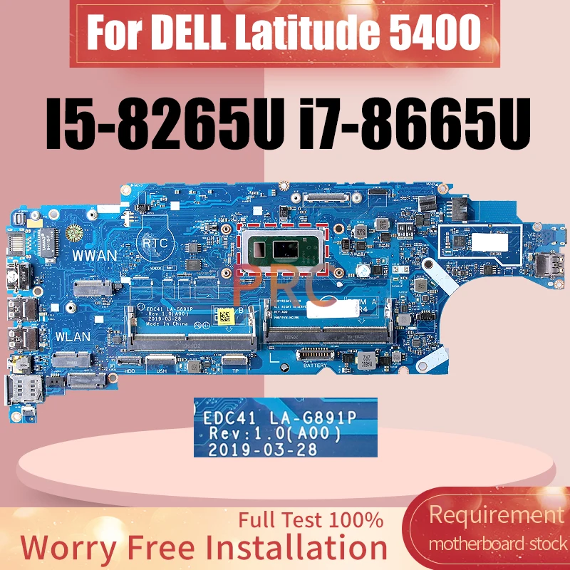 Carte Mère LA-G891P Avec I5-8265U Pour Dell Latitude 5400 (occasion)