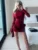 Floral Fashion Pleated Mini Dress For Women Slim High Waist Solid Casual Autumn  Sexy Dress Female Bodycon Dress New