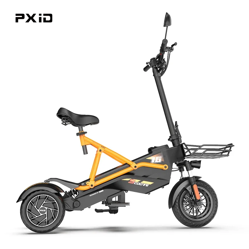 Electric 3 Wheel Scooter Adult Off Road 3 Wheel Electric Scooter Adult PXID F2 Dual Motor