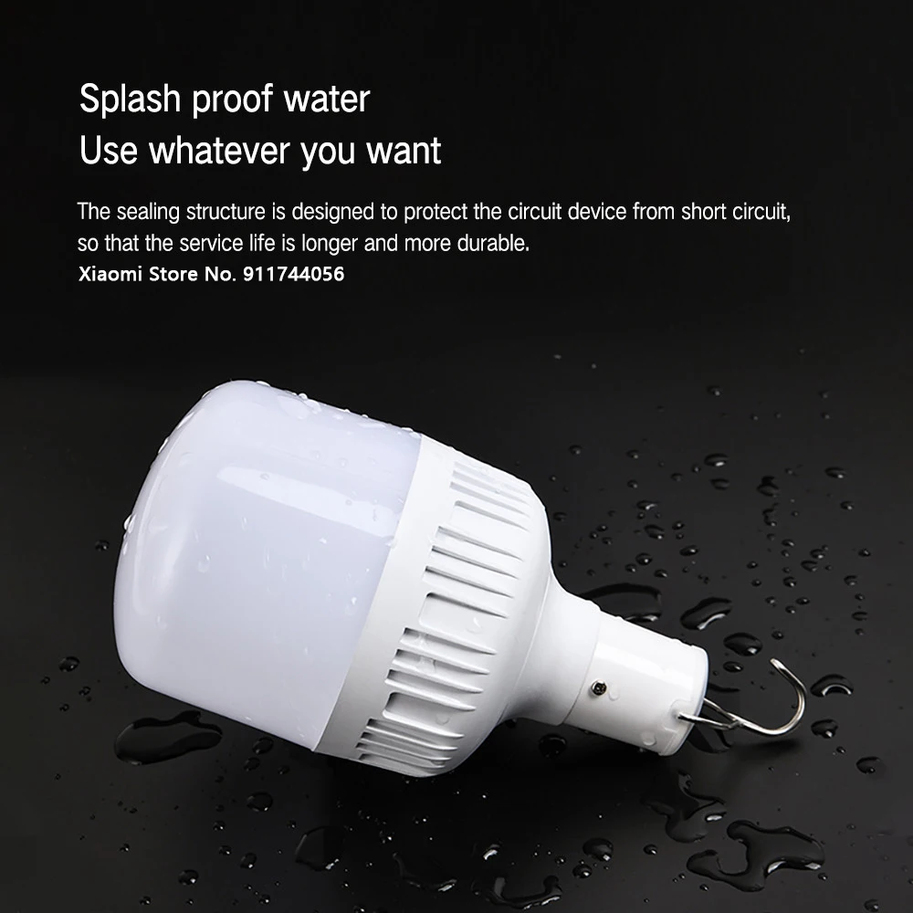  LED Rechargeable Lamp Power Outage Emergency Light With Battery Indoor Outdoor Waterproof Lantern Garden Camping Bedroom 