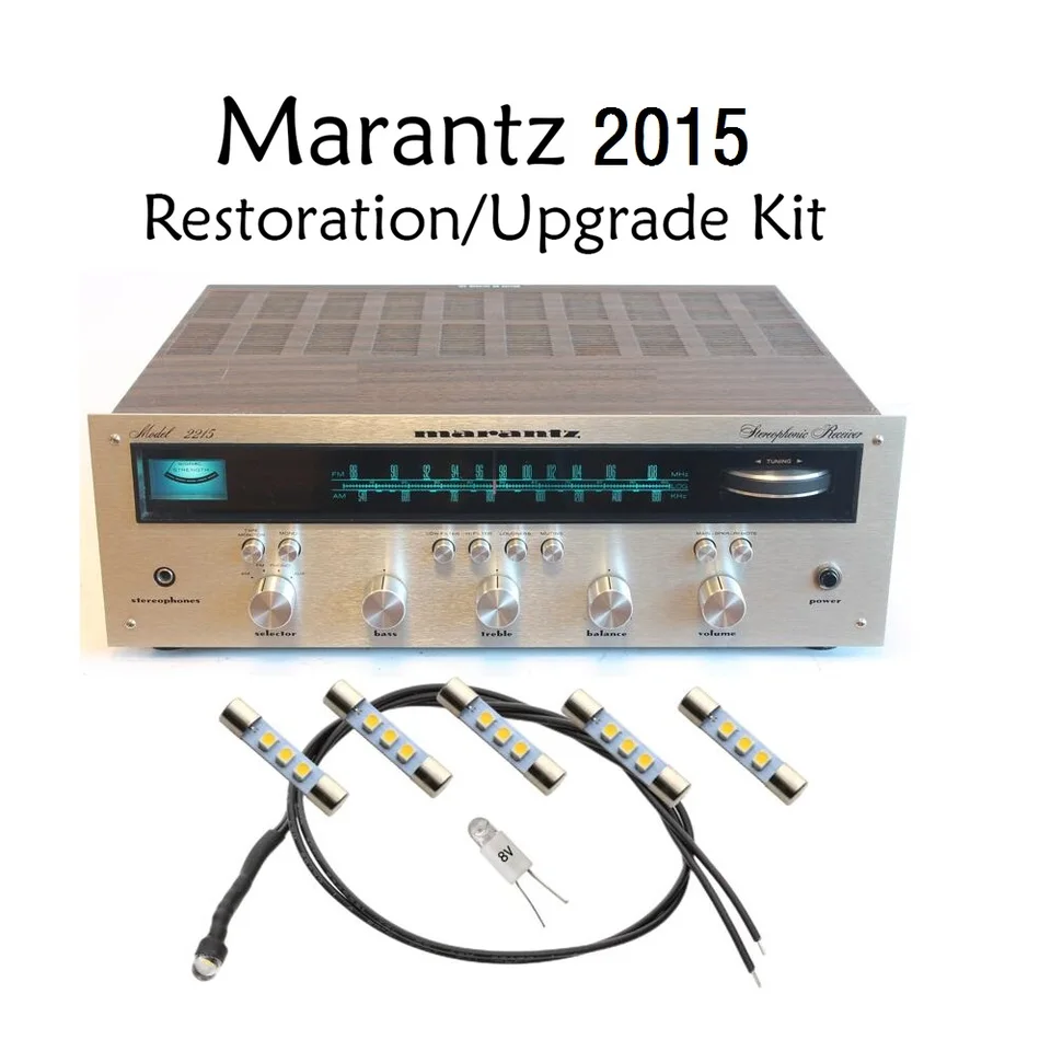 Kit Luci LED Marantz Kit Di Sostituzione Luci LED Blu Per Ricevitori Marantz 2230B E 2238 - Lampadine A 360° Per Restauro Audio Luci Marantz 2230b 2238 Led Blu - Foto 8