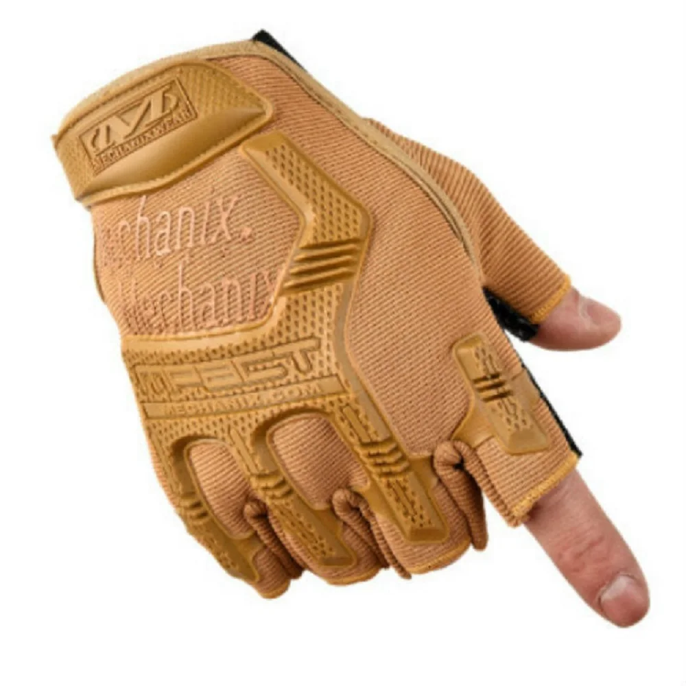Multicolor Breathable Half Finger Tactical Gloves Outdoor Sports Fishing Riding Climbing Camouflage Non-slip Damping Glove