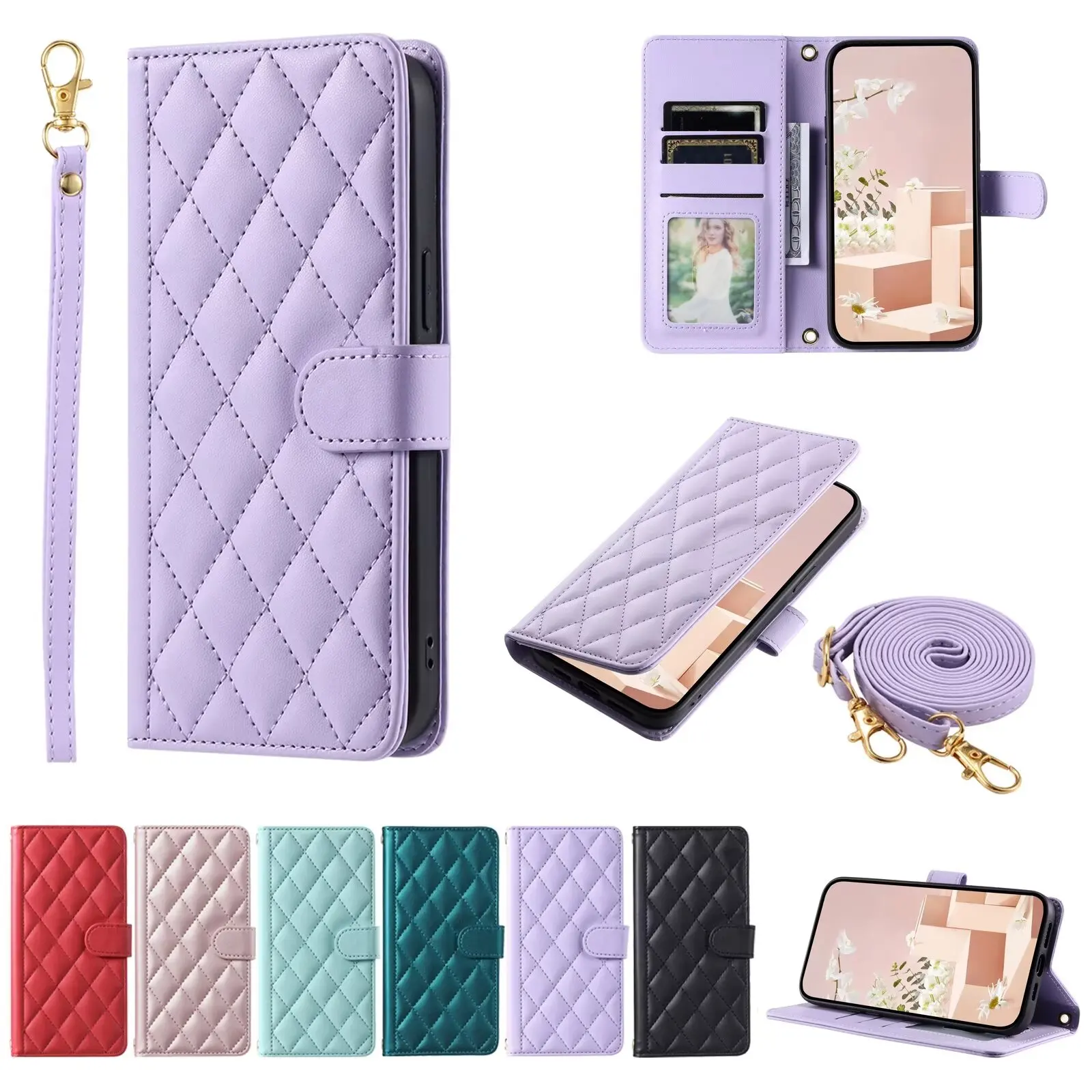 

handbag Leather Wallet Case For Xiaomi Redmi NOTE10 10S 10T 11 12 Pro Plus 4G 5G Cards Protect Cover Strap Funda