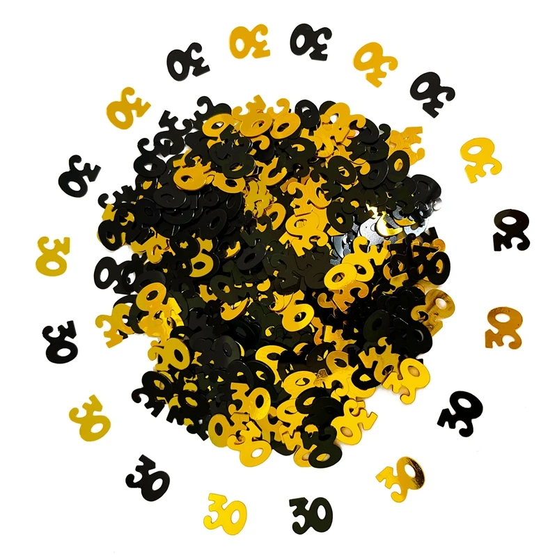 16 18 21 30 40 50 60 Years Anniversary Happy 30th 40th 50th 60th Adult Birthday Confetti 15g Gold Party Table Scatter Decoration