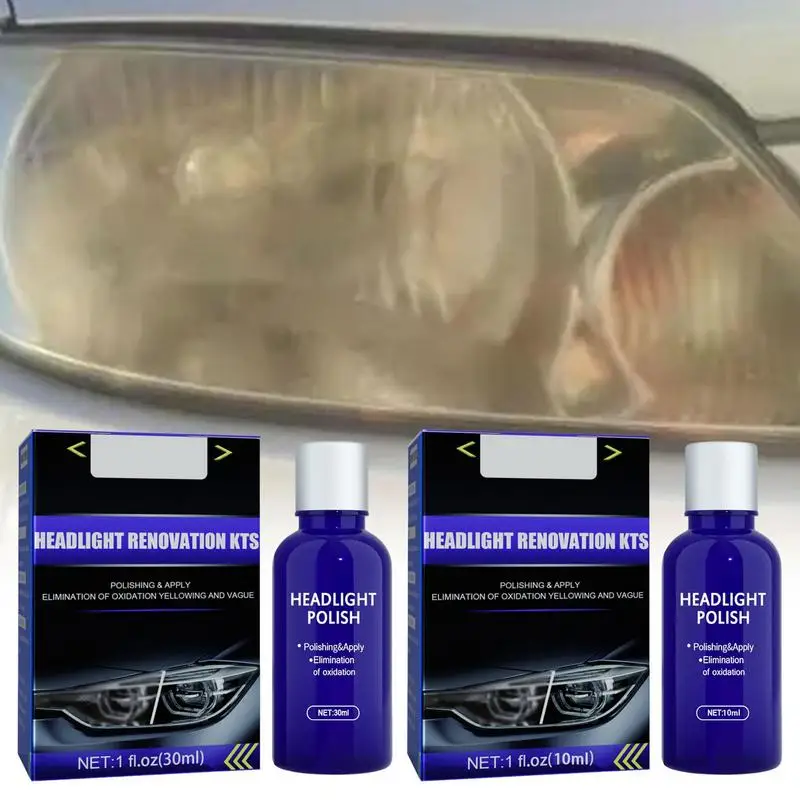 Headlight Restoration Kit Easy To Use Car Headlight Cleaner Kit Headlight  Polish Brings Headlights Back To Like New Sponge - AliExpress