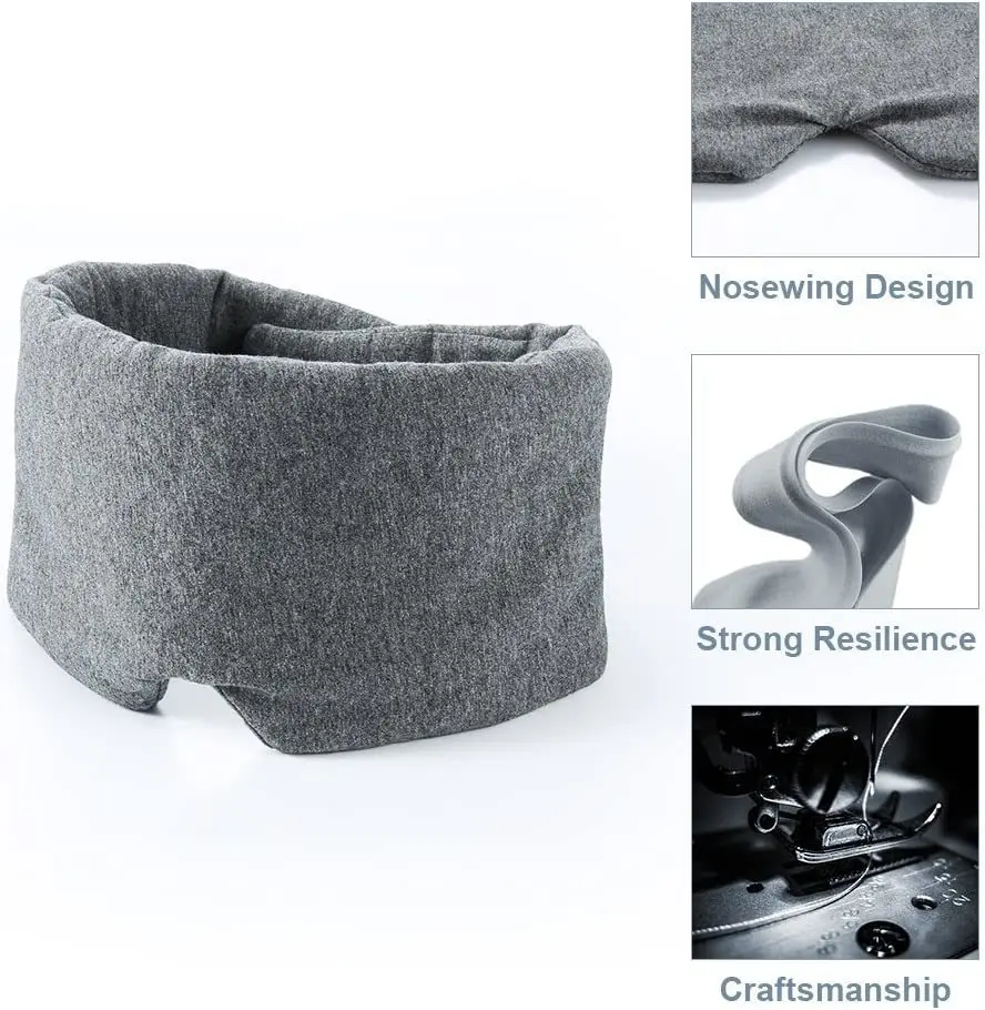 Description Picture 3 of itemCotton Sleep Mask Comfortable Breathable Sleeping Eye Mask Adjustable Eyeshade Blinder Blindfold Eye Patch Best Night Companion