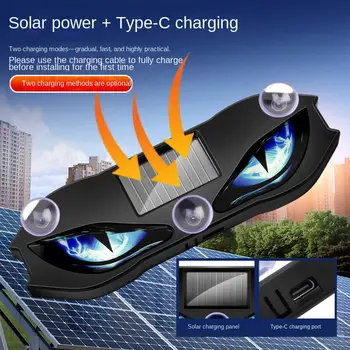 Luce Ambientale Solare a LED per Auto, Segnale di Avvertimento Dinamico Riflettente, Luci LED Wireless per SUV, Camion, Furgoni, Camper, Bici, Moto