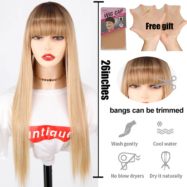 Synthetic Hair Pink and Black Wig Two layers of Wigs Long Straight hair Cosplay Wig Two Tone Ombre Color Women Wigs Lolita Wig P18/613