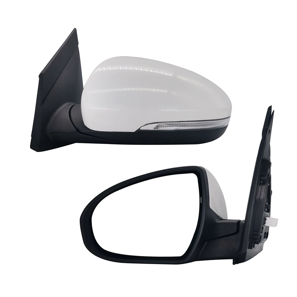 Reemplazo del retrovisor lateral de la puerta del coche, accesorio para Hyundai Tucson 2016, con ajuste de vidrio sin pintura|Espejo coberturas| - AliExpress
