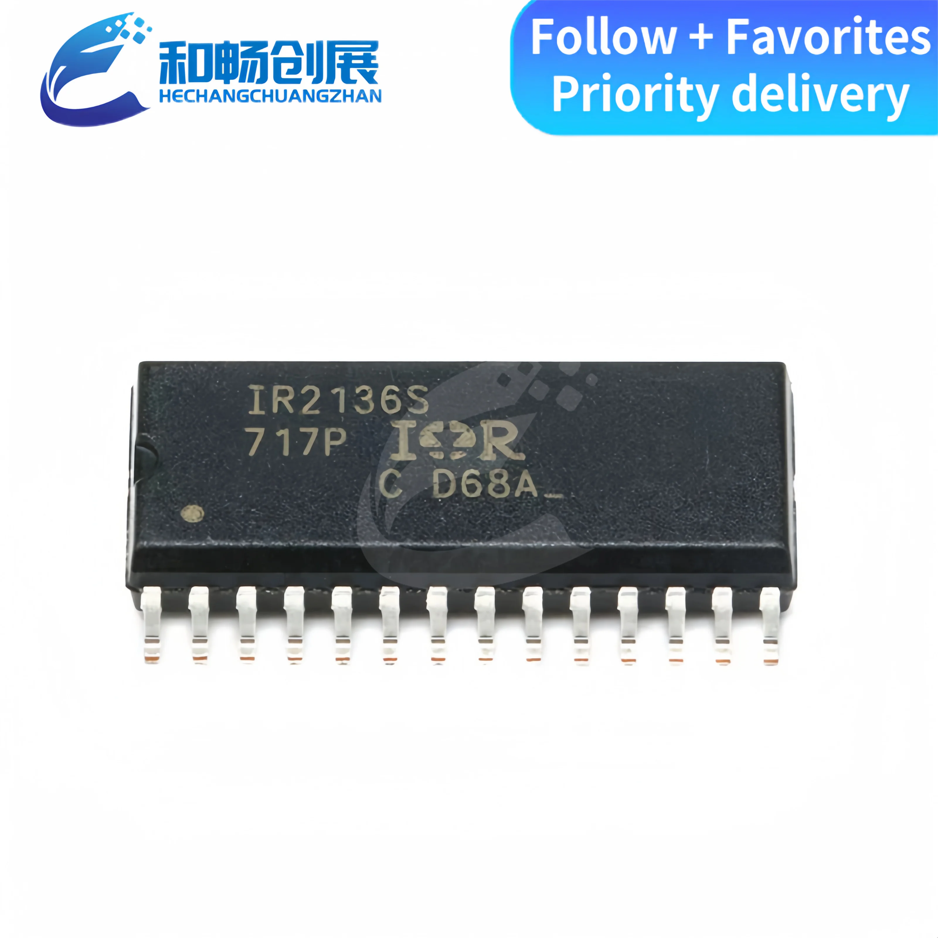 

Трехфазный драйвер ворот IR2136SF 2136SF SOP28 600 В, оригинальная фотография