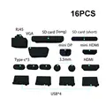 16pcs black