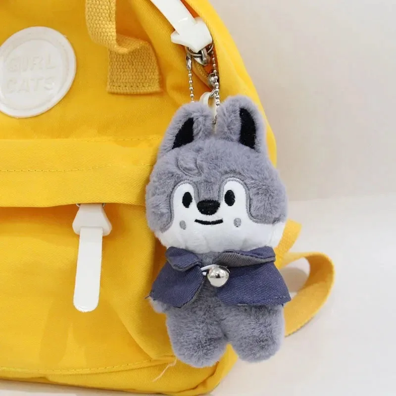 SKZOO Plush Toys 12cm Plush Wolf Chan Cartoon Stuffed Animal Plushies Doll Kawaii Companion for Kids Adults Fans Gift
