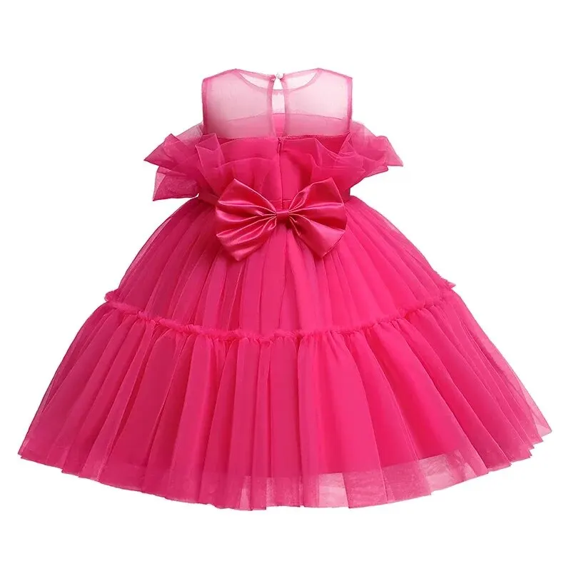 Toddler Baby Girls Dress For Birthday Party Tulle Princess Dress Wedding Evening Tutu Gown Kids Summer Dress for Girl's Dresses