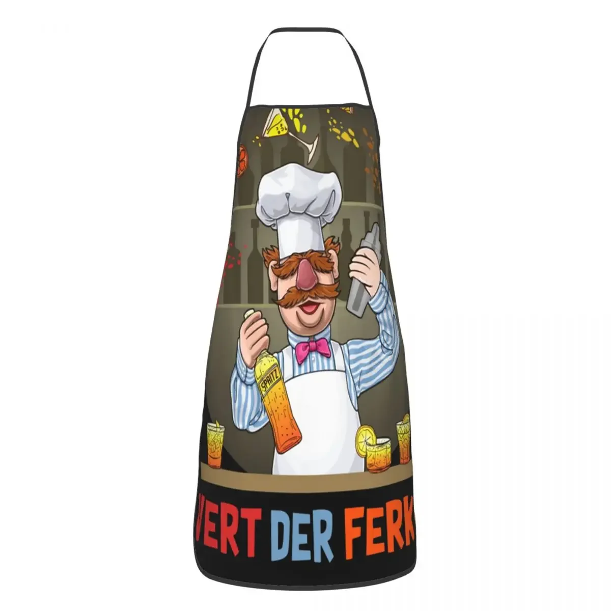 

Vert Der Ferk шеф-повар, Шведский бармен, коктейли, фартук для женщин и мужчин, унисекс, слюнявчик, кухонный фартук, кухня, шеф-повар, садоводство