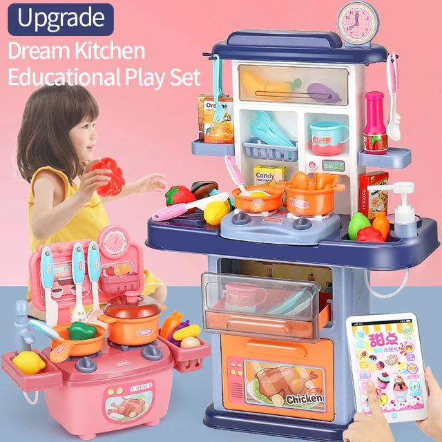 Pretend Food Playset For Kids, Fruits ,Vegetables, Poultry