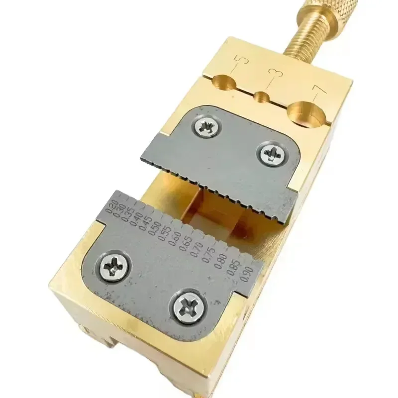 1PC Precision Repair Desktop Fixed Seat Pointer Table Vice Pointer Tube Clamp Manual Vise Copper Watch Tool Brass Material Watch 3
