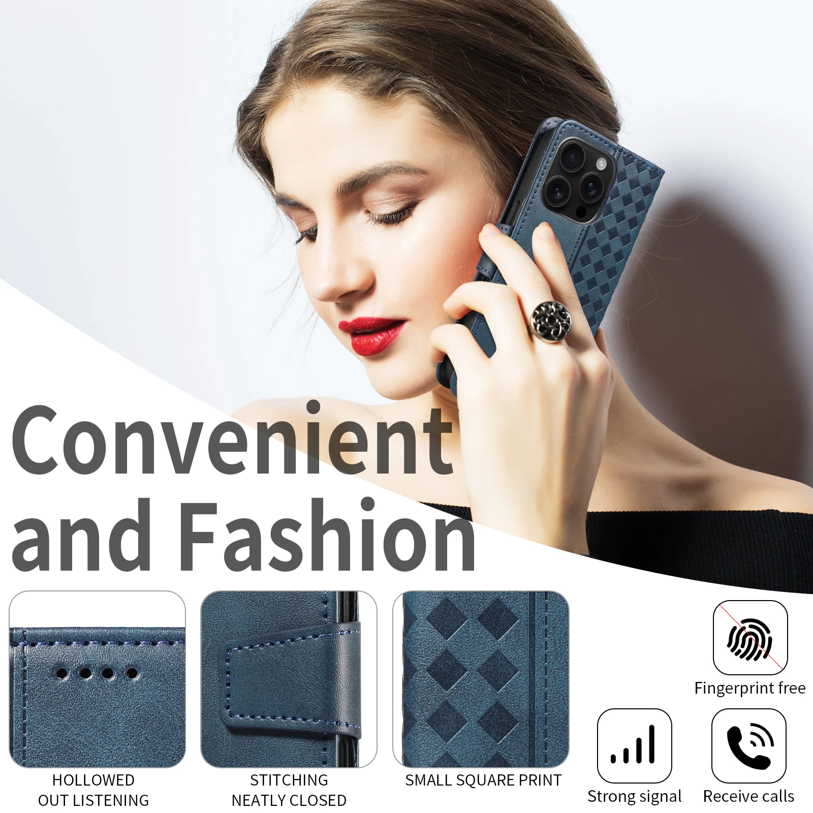 Magnetic Leather Wallet Phone Case