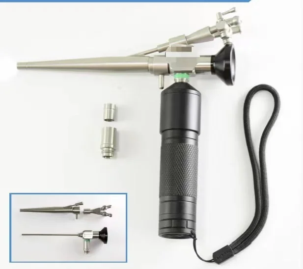 

Surgical ent otoscope with sheath set
