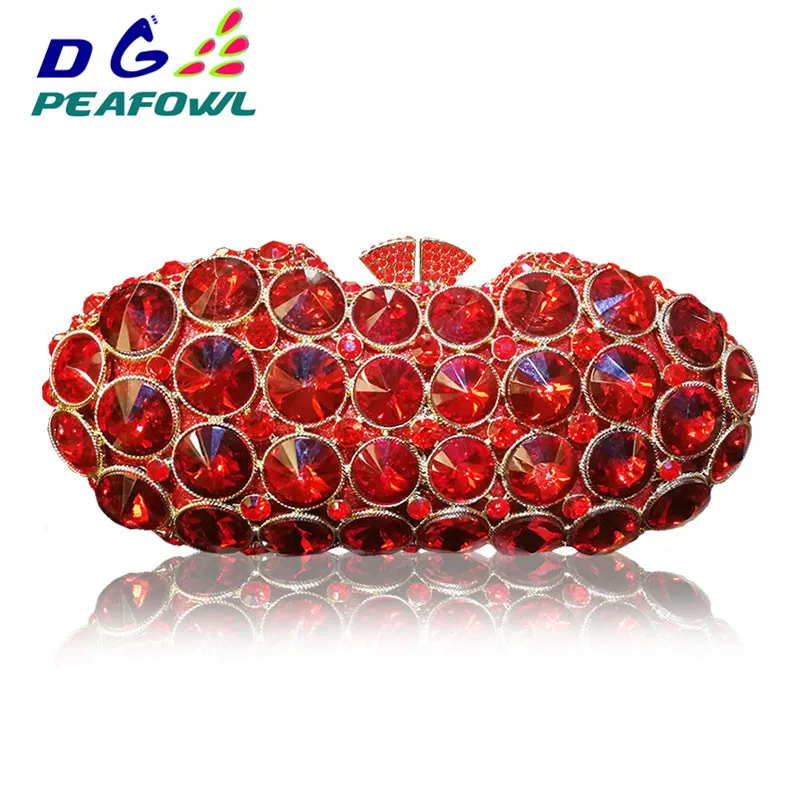 Gift Box Clutch Wedding Dinner Handbag Bolsa Feminina Designer Big Biamon Beaded Women Totes Bags Evening Party Clutches 131419