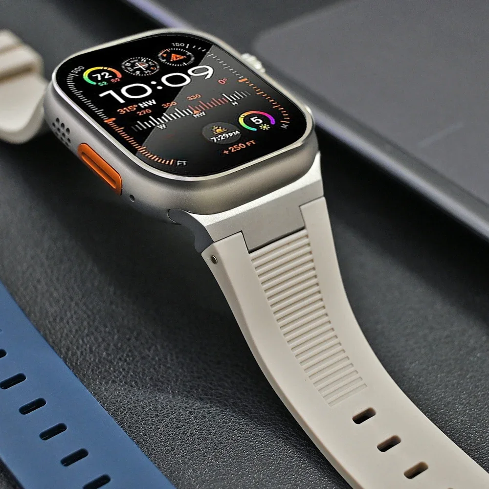 Premium Soft Silicone Watch Strap - Durable Rubber Band for Enhanced Comfort and Style