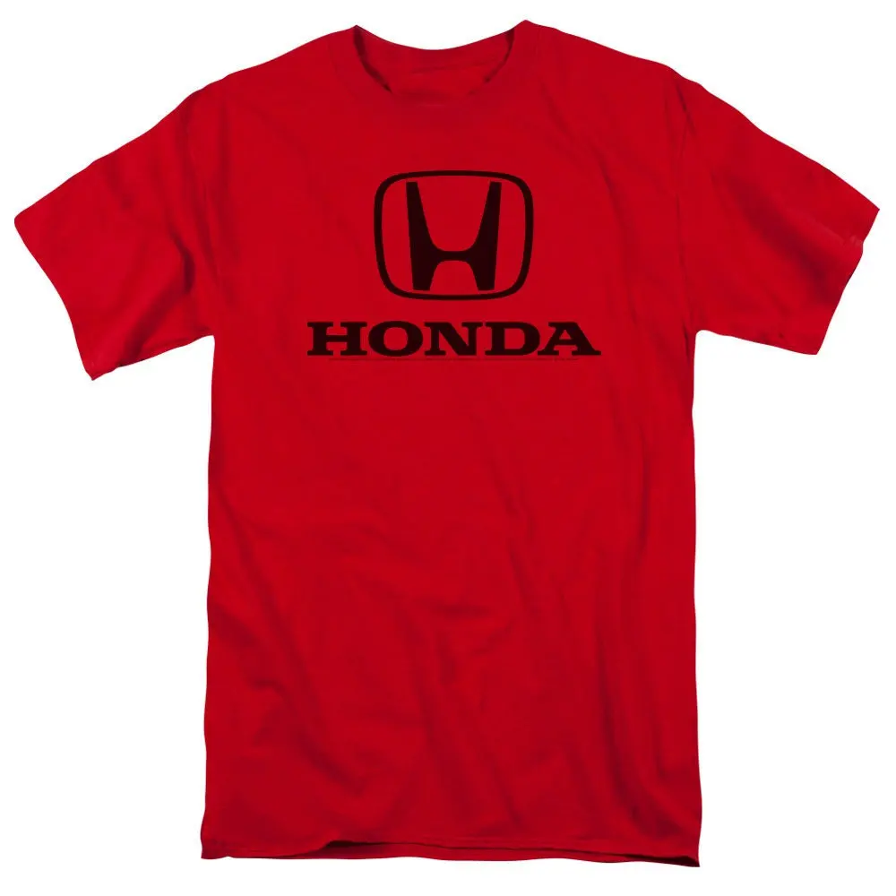 Honda Men's and Women's T-shirt Summer Cotton Tee Honda Standard Logo Short-sleeved Spring and Autumn Motorcycle Cycling Top