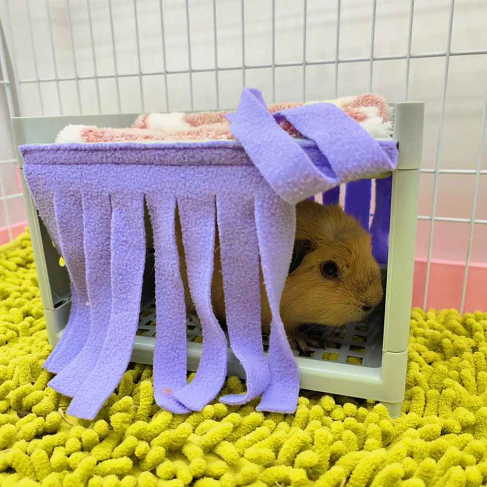 Hide House Bed Tassel Door Curtain Soft Comfortable Washable Small Animals Cage Accessories Guinea Pig Small Animal Cage Curtain