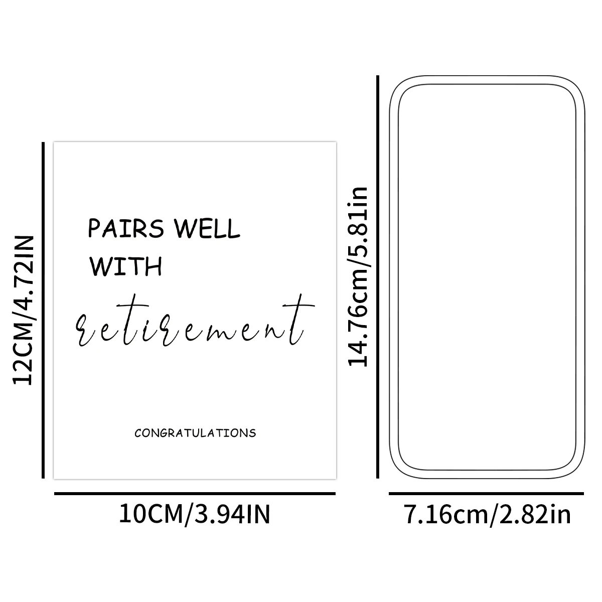 4-Pack Humorous Wine Bottle Stickers – Funny Retirement-Themed Self-Adhesive Labels for... - SKU HWBS1758 - UGI Packaging