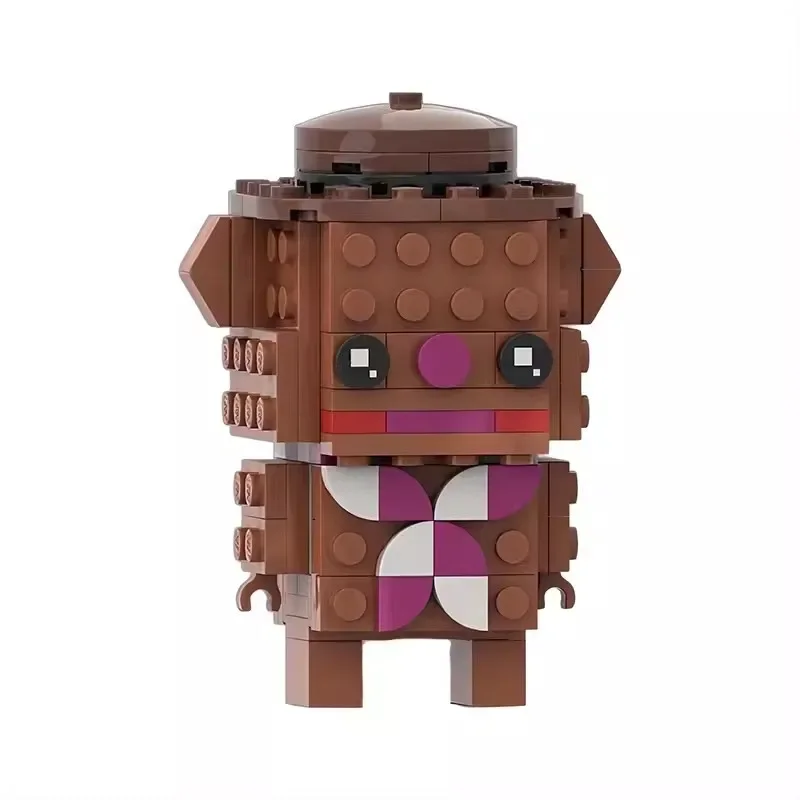 Фото Конструктор Bricklink в комплекте, Аниме Кукла, фигурки животных, лягушка, свинья, Типсы, наборы кирпичей, игрушки для детей, рождественский подарок №5