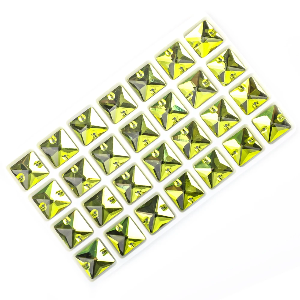 Vc nähen auf Strass quadratische Form Kristalle Flatback Kristalle für Kleidung Muschel perlen für Brautkleider Dekoration DIY – Detail 7