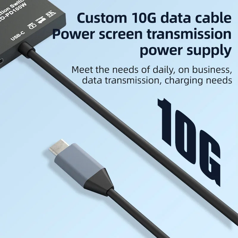  8K USB C KVM ġ, USB3.1 CŸ ø ̺,  8K @ 30Hz, 4K @ 120Hz, PD 100w, 10Gbps  ӱ