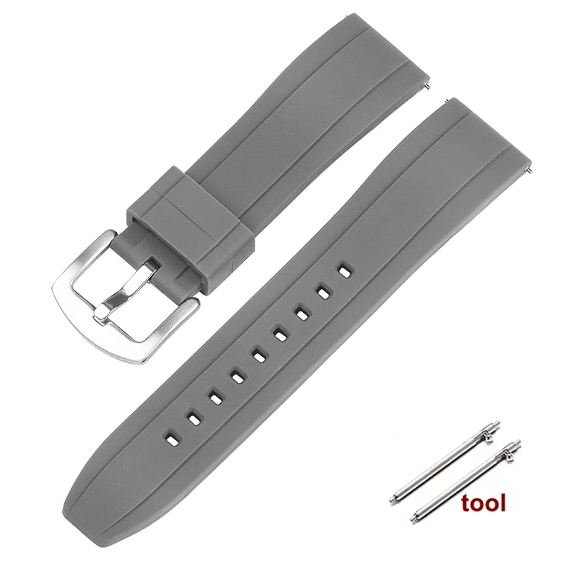 Premium Waterproof Silicone Sport Strap - Quick Release, Multiple Colors